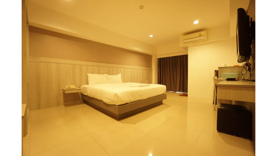 ห้องพักเตียงเดี่ยวขนาดใหญ่ บรรยากาศอบอุ่น โรงแรมบัวทิพย์รีสอร์ท